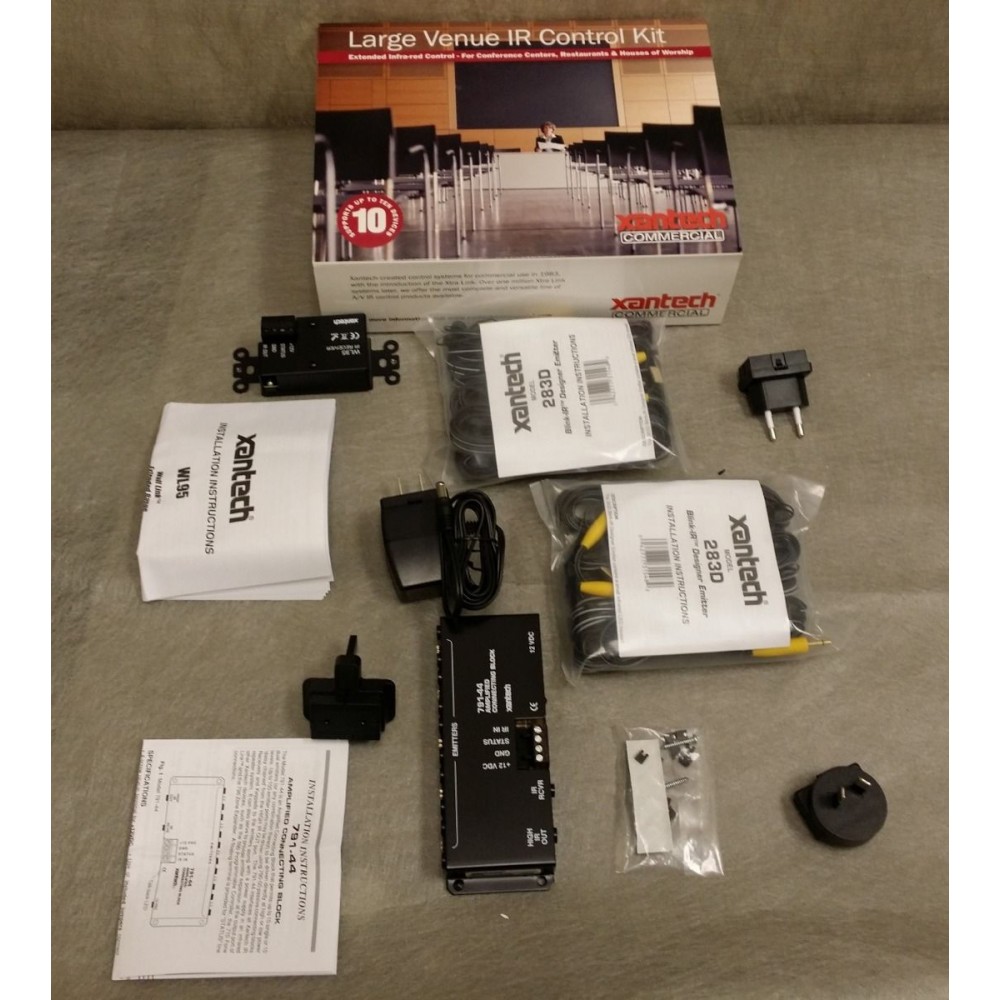 Xantech Large Venue IR Control Kit With Extended Infra-red Remote Control